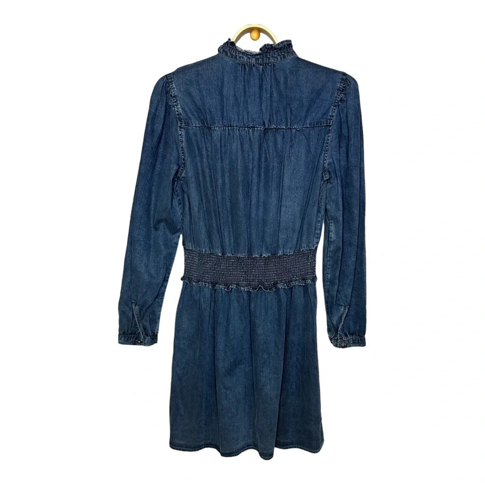 Rails Shawna Chambray Smocked Waist Minidress. Sz… - image 7
